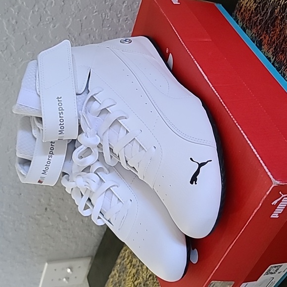 NWBT Puma MMS Neo Cat White BMW Motorsports Mids Sneakers Size: 11 - Picture 3 of 9